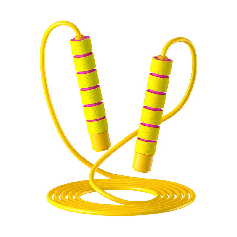 TS-1 PVC Rope Sponge Handle Jump Rope For Children
