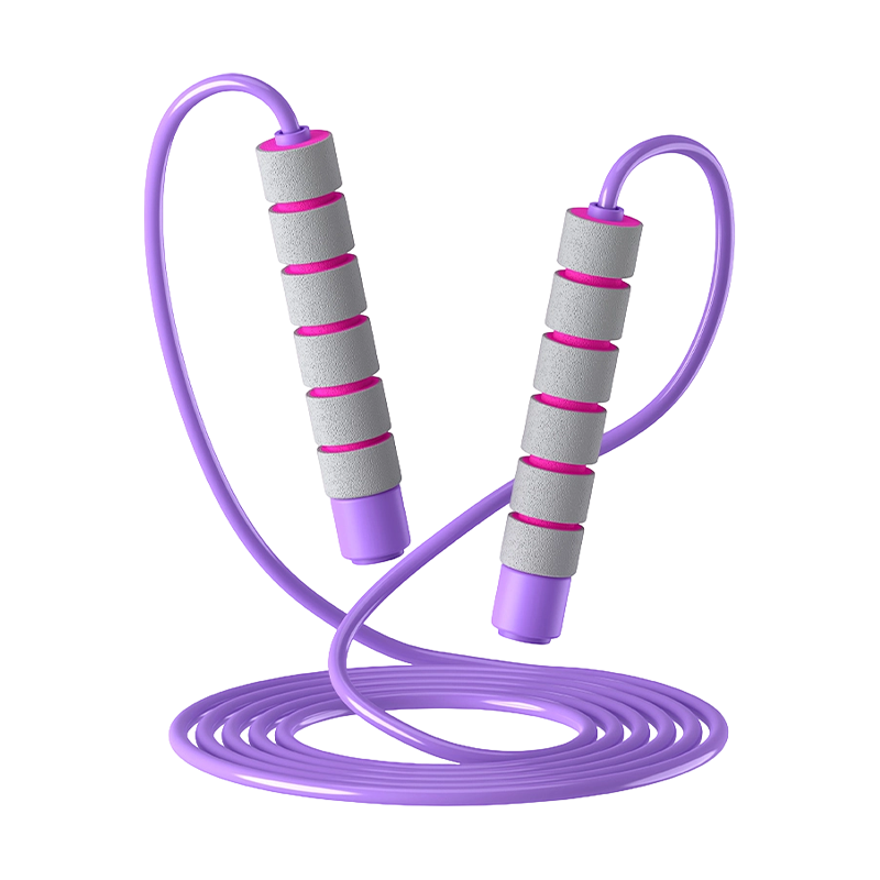 TS-1 PVC Rope Sponge Handle Jump Rope For Children