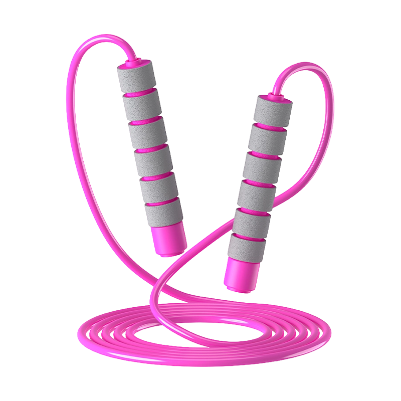 TS-1 PVC Rope Sponge Handle Jump Rope For Children