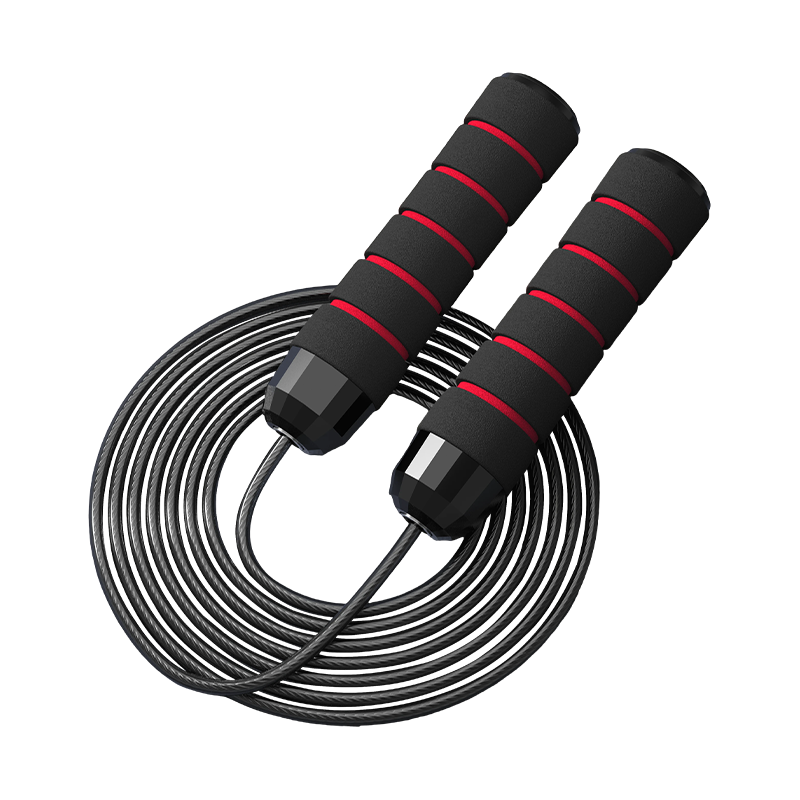 TS-2 5 Slots Sponge Handle Jump Rope For Adults