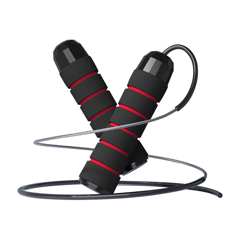 TS-2 5 Slots Sponge Handle Jump Rope For Adults