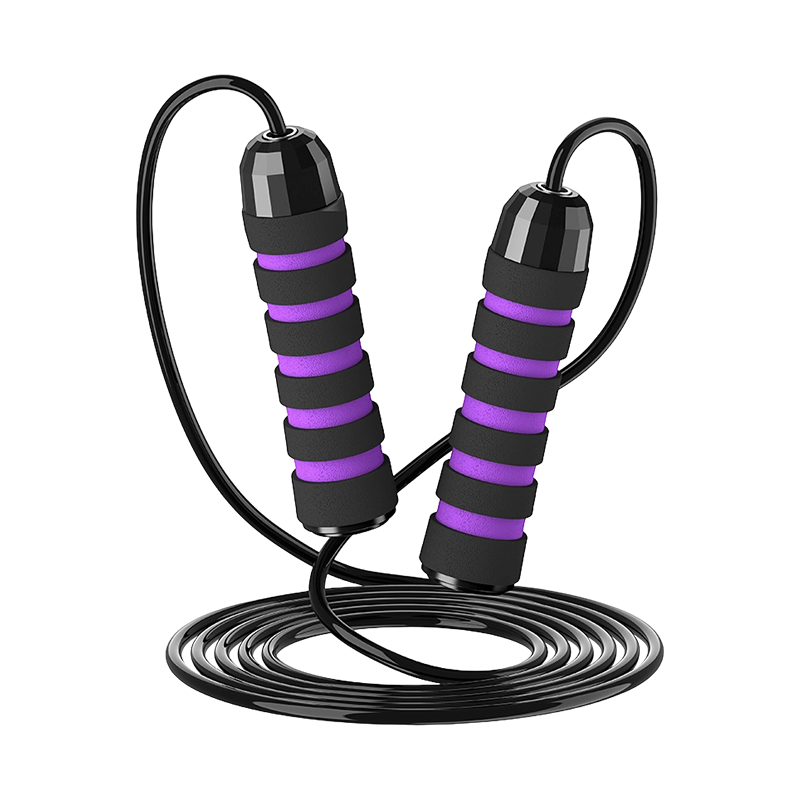TS-2 5 Slots Sponge Handle Jump Rope For Adults