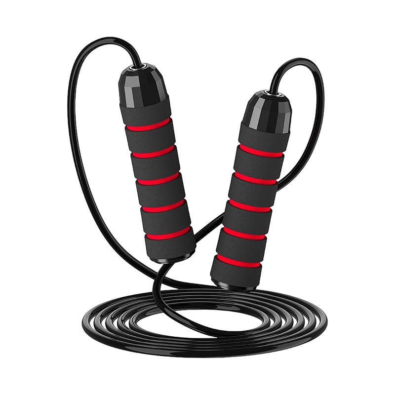 TS-2 5 Slots Sponge Handle Jump Rope For Adults