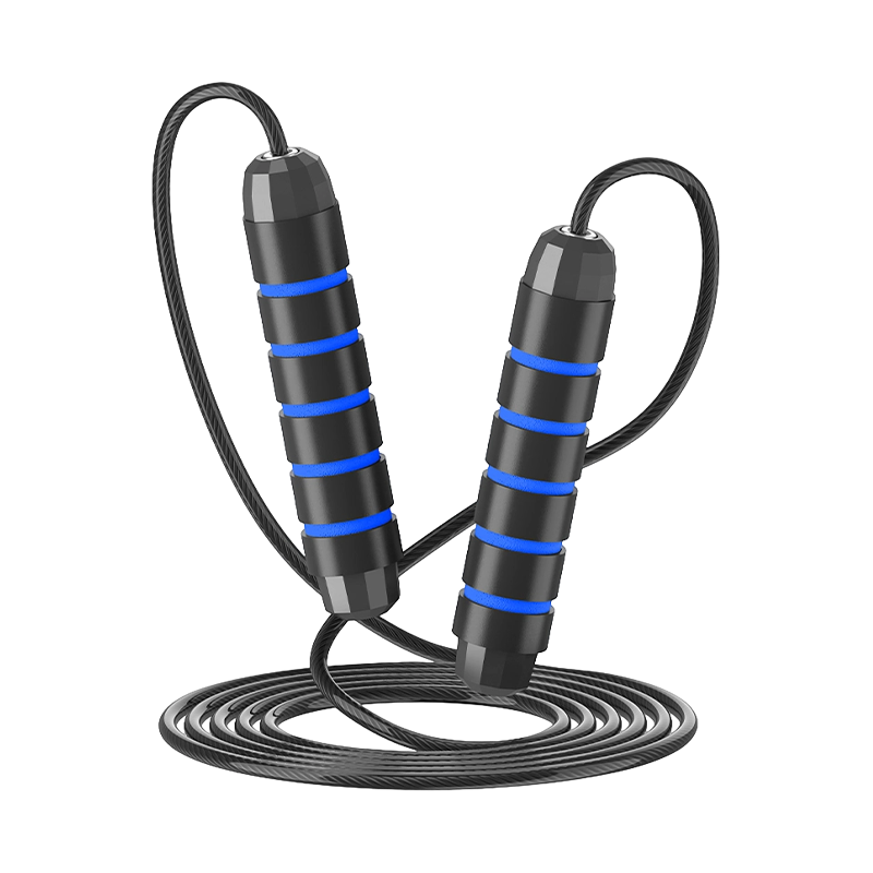 TS-3 Five-Slot Smooth Sponge Handle Jump Rope For Adults