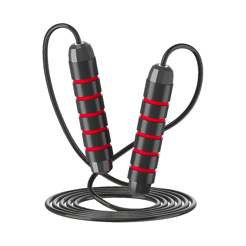 TS-3 Five-Slot Smooth Sponge Handle Jump Rope For Adults