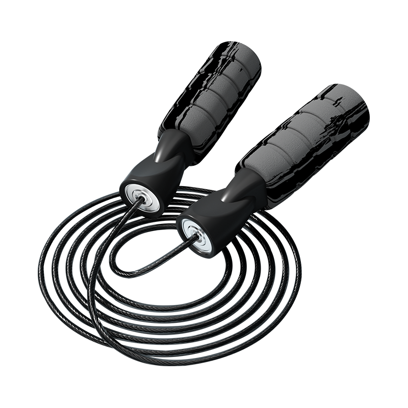 TS-4 Color Graffiti/Single Color Foam Sponge Handle Jump Rope For Adults