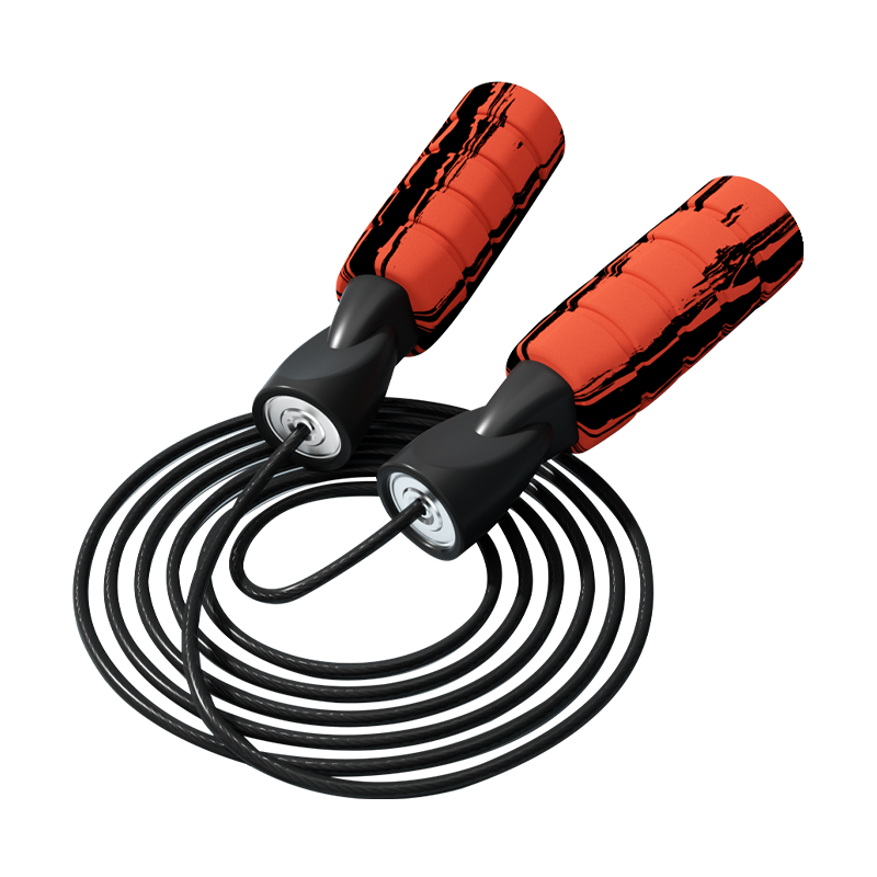 TS-4 Color Graffiti/Single Color Foam Sponge Handle Jump Rope For Adults